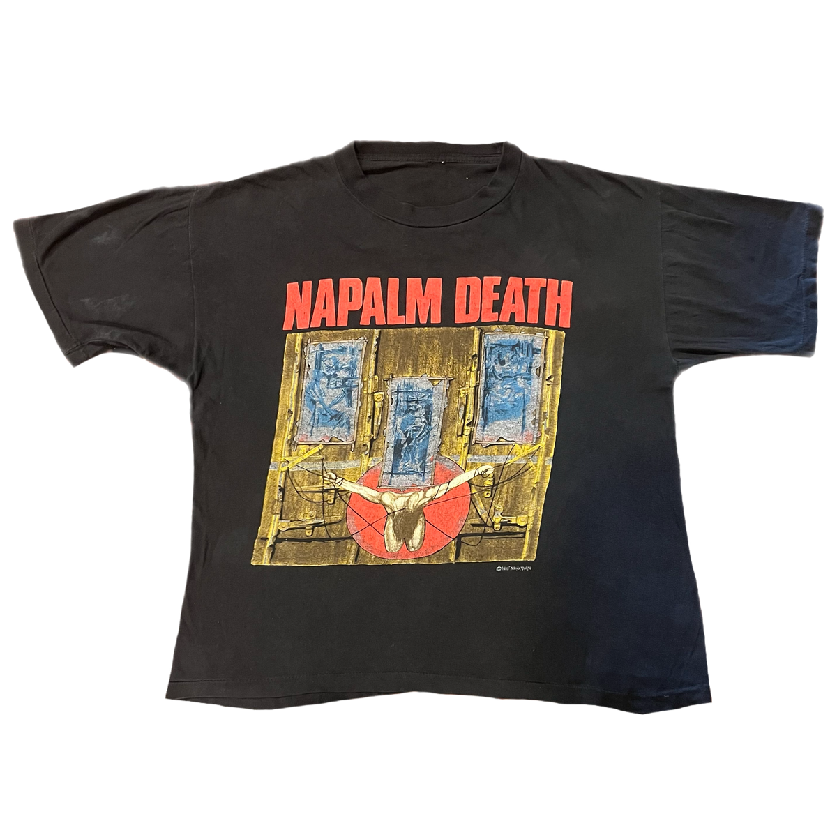 Vintage Napalm Death &quot;Death By Manipulation&quot; T-Shirt