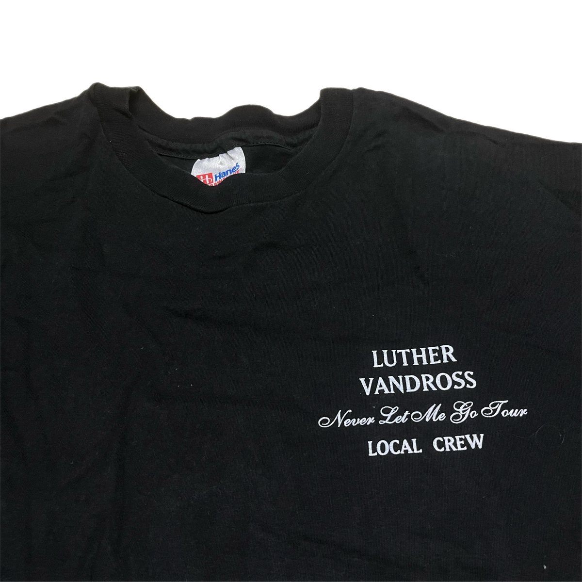 Vintage Luther Vandross &quot;Never Let Me Go&quot; Local Crew T-Shirt