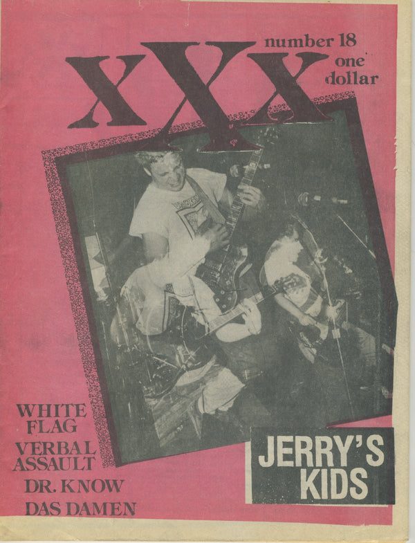Vintage xXx "Hardcore" Fanzine Issue #18 - jointcustodydc
