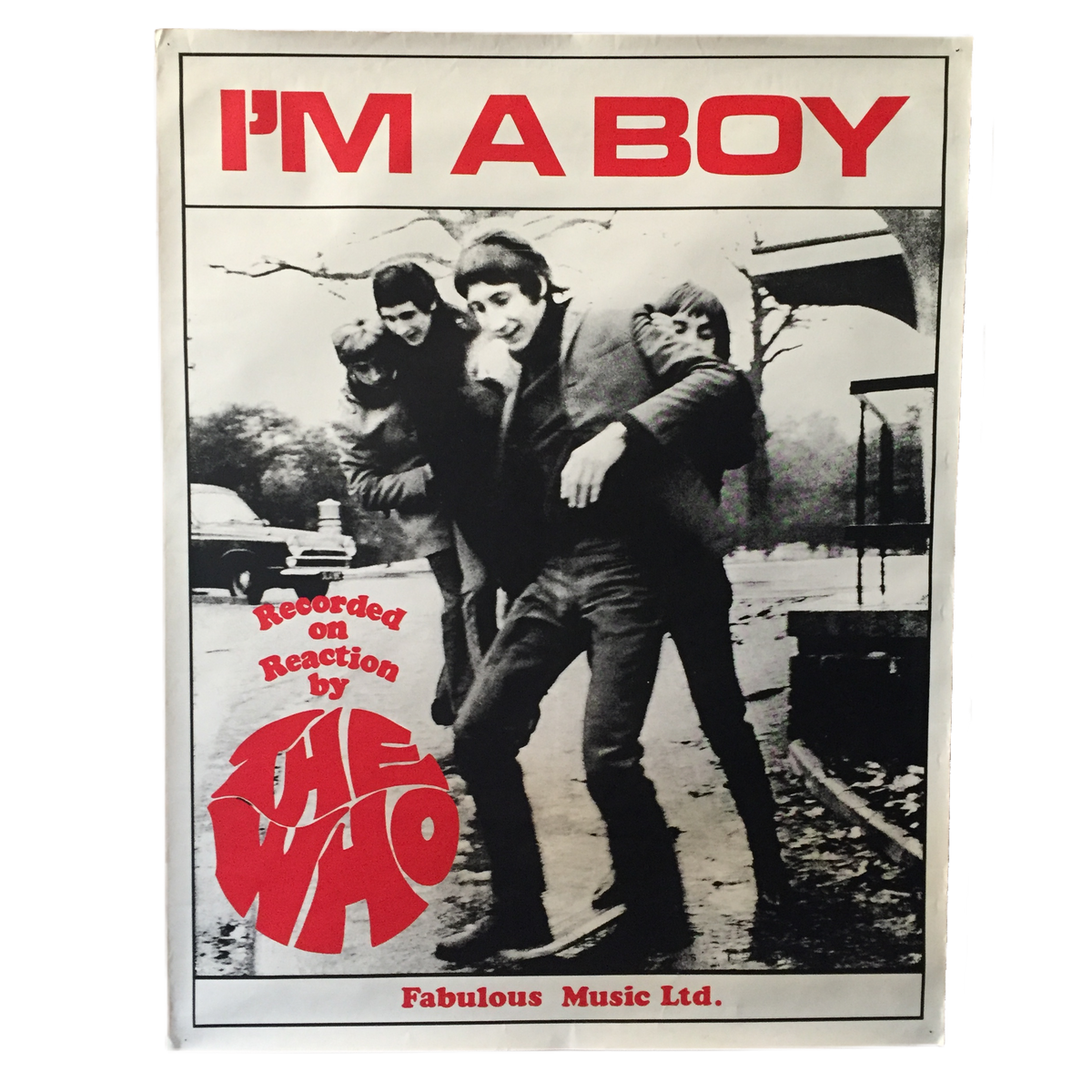 Vintage The Who &quot;I&#39;m a Boy&quot; Poster