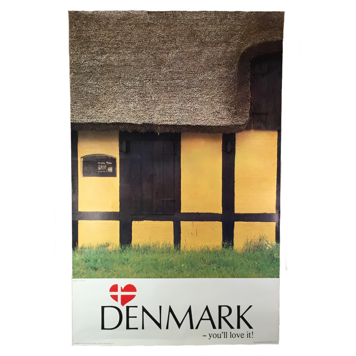 Vintage Denmark &quot;You&#39;ll Love It&quot; Poster