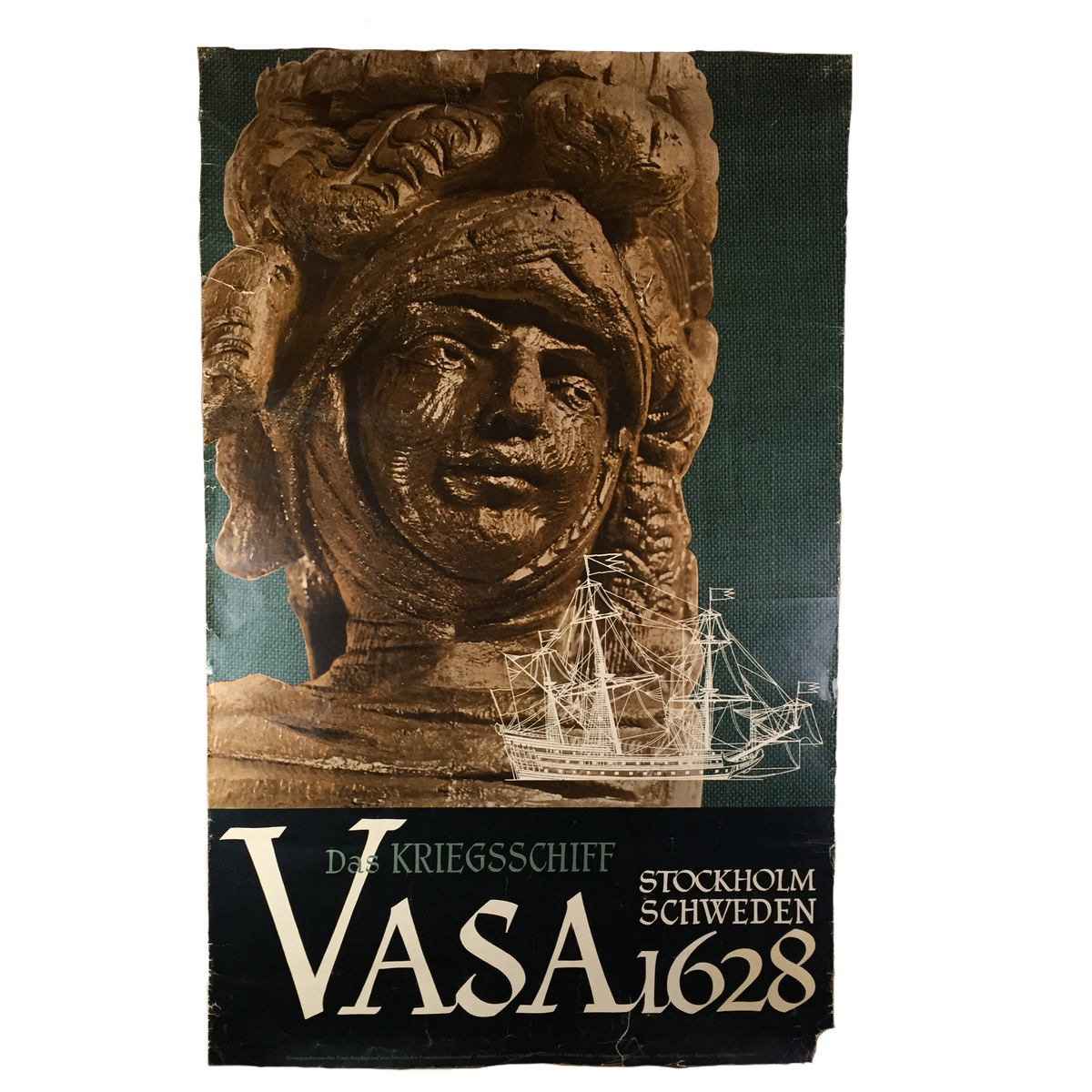 Vintage Vasa &quot;1628 Stockholm&quot; Poster