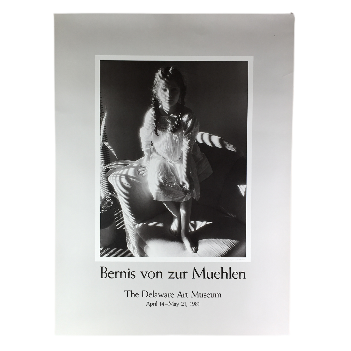 Vintage Bernis Von Zur Muehlen &quot;Delaware Art Musuem&quot; Poster