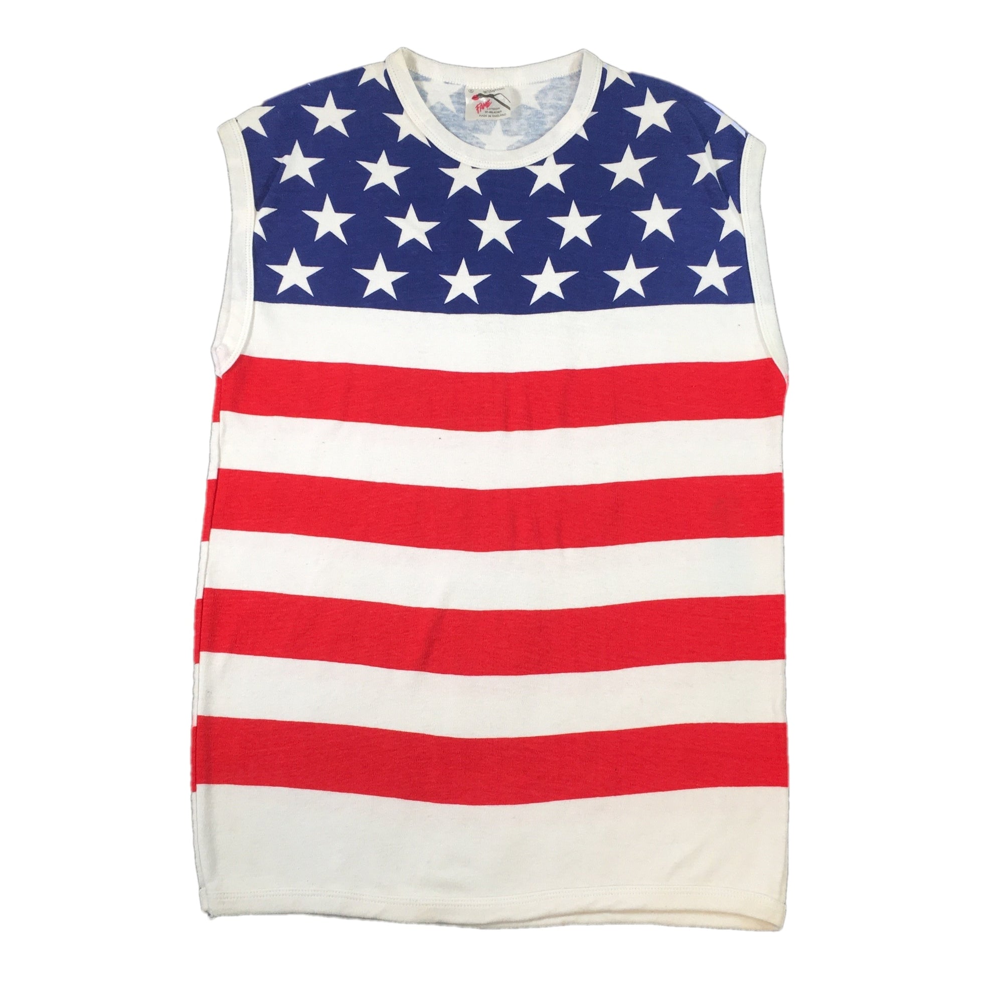 Vintage Fame London "American Flag" Sleeveless T-Shirt - jointcustodydc