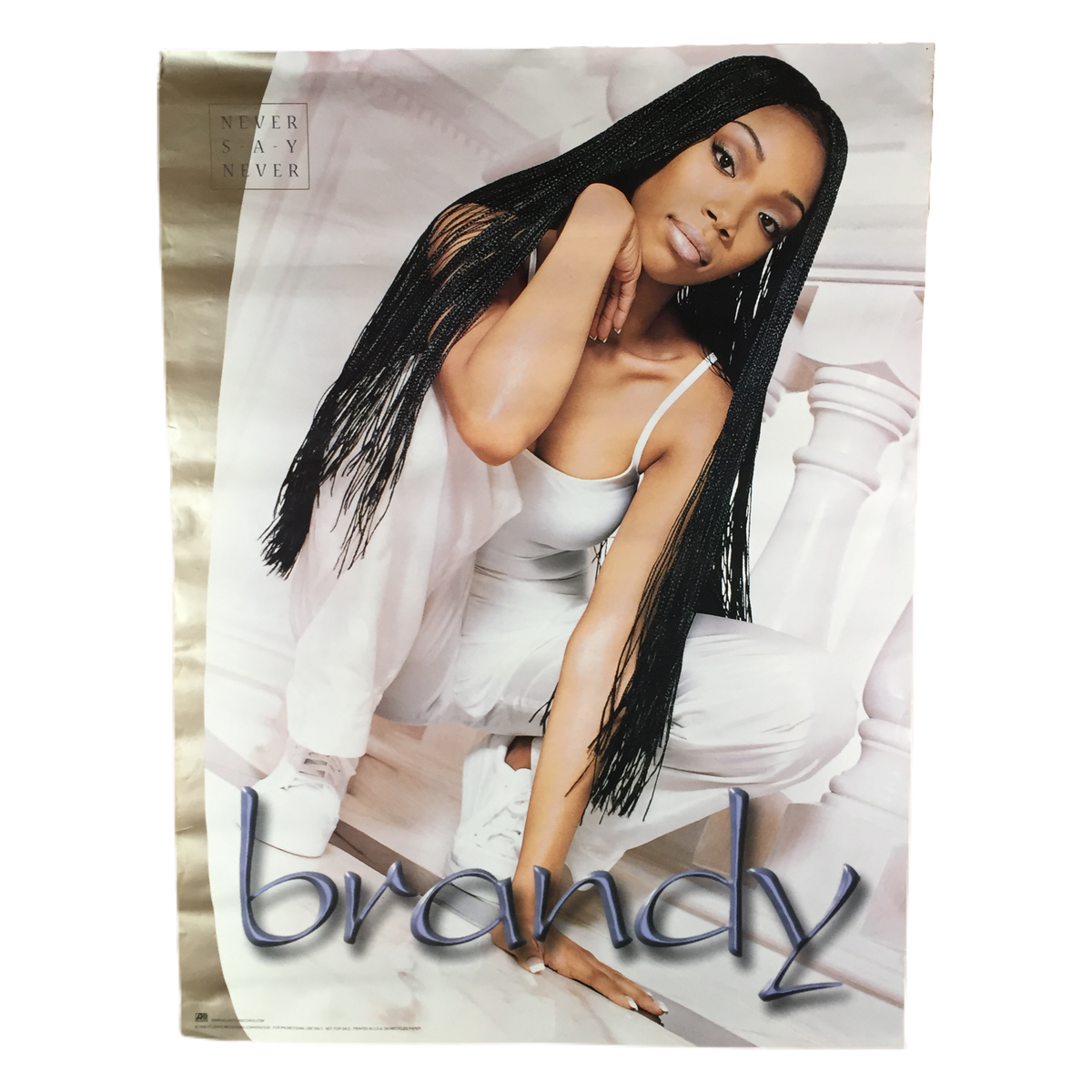 Vintage Brandy &quot;Never Say Never&quot; Poster