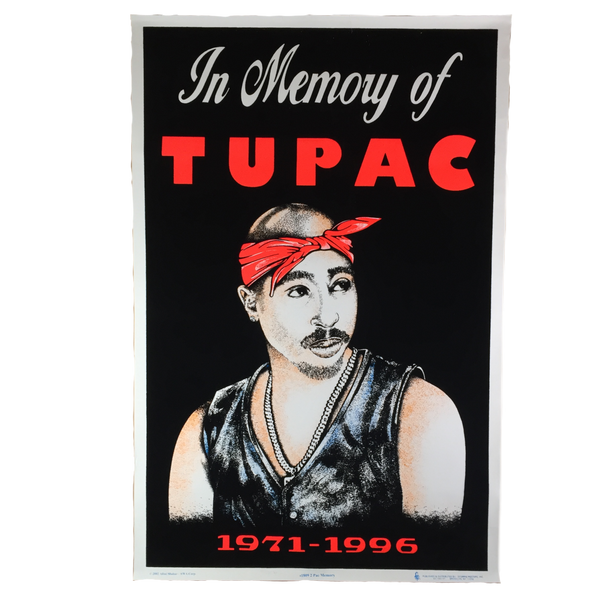 Vintage Tupac Velvet Black Light 