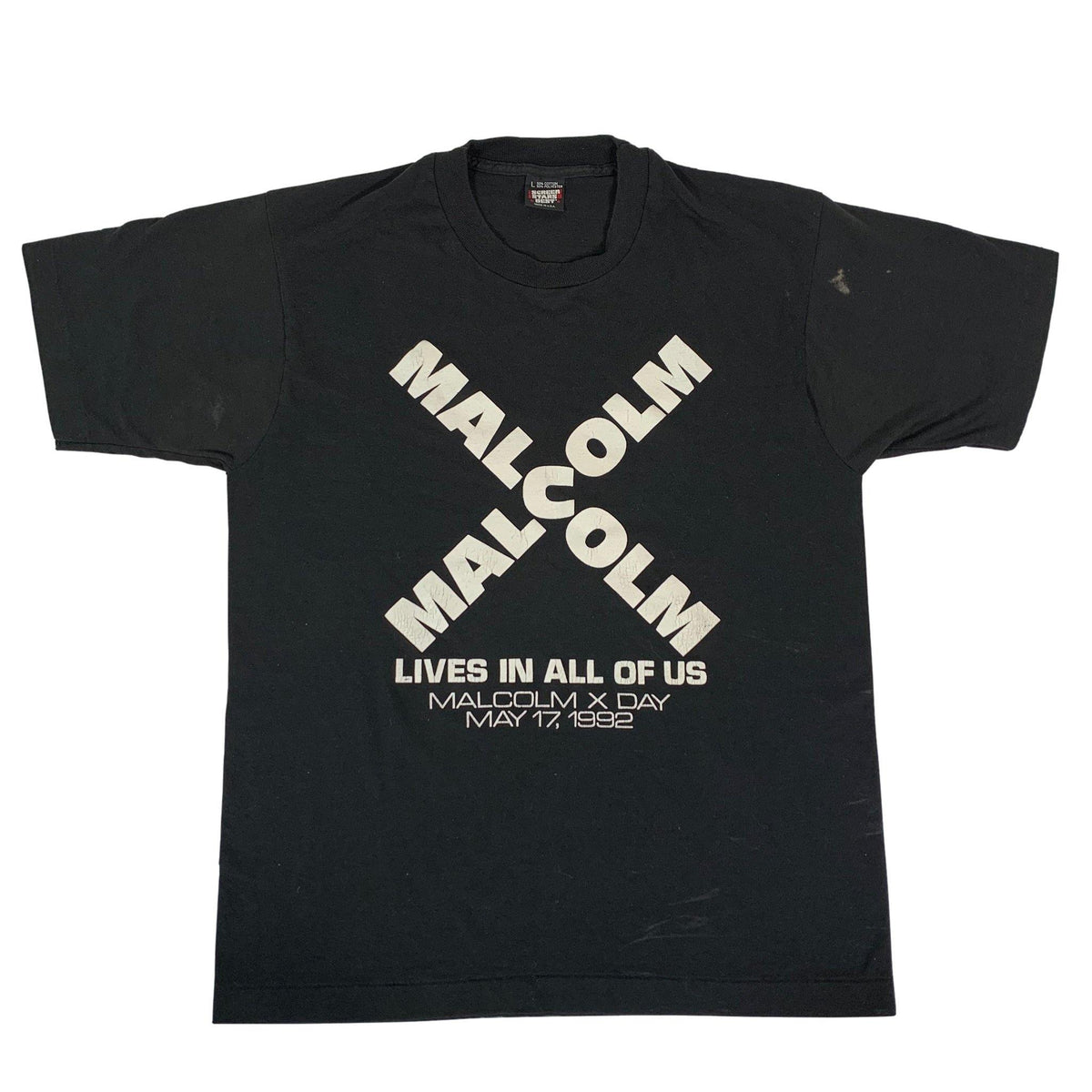 Vintage Malcolm X &quot;Lives In All Of Us&quot; T-Shirt - jointcustodydc