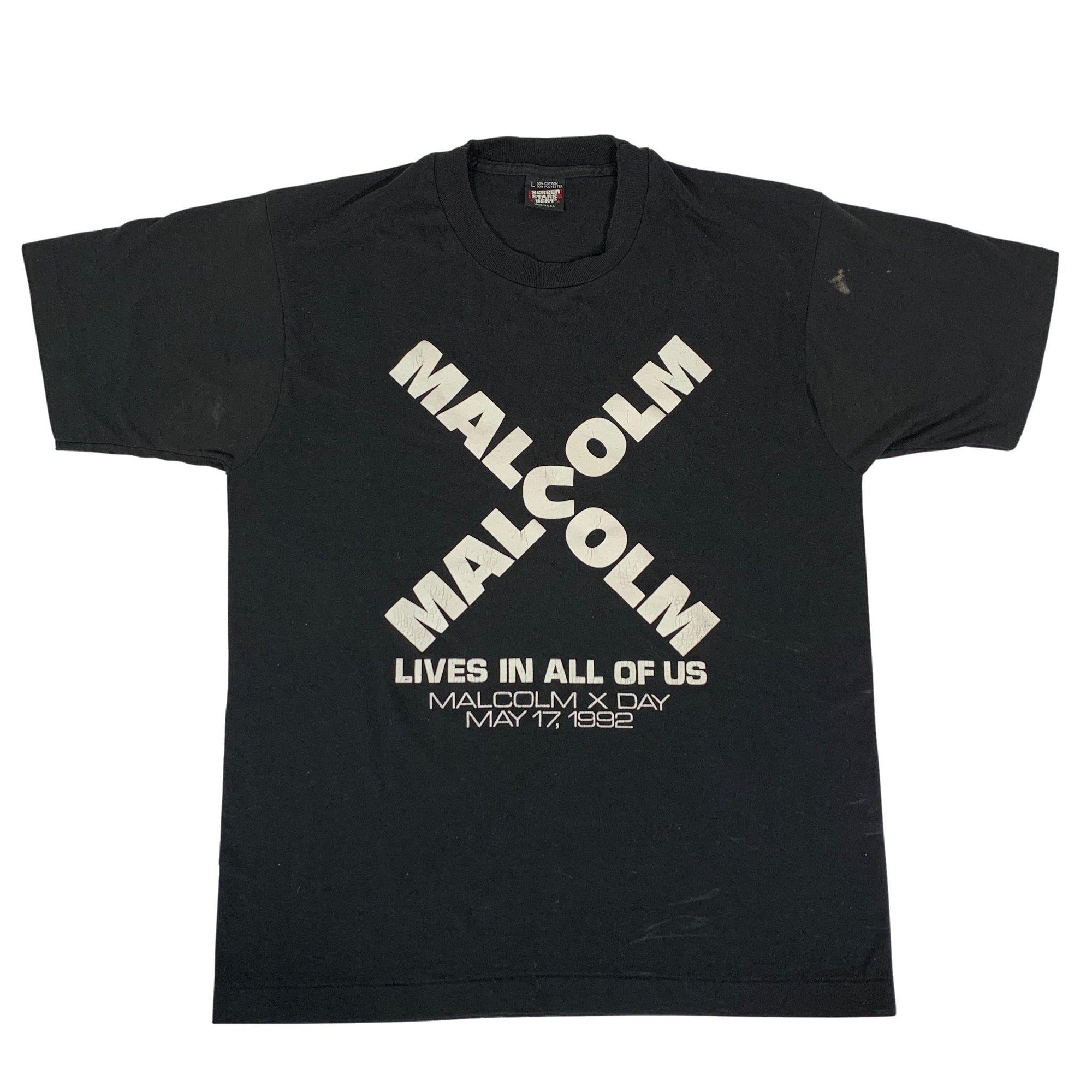 Vintage Malcolm X "Lives In All Of Us" T-Shirt - jointcustodydc