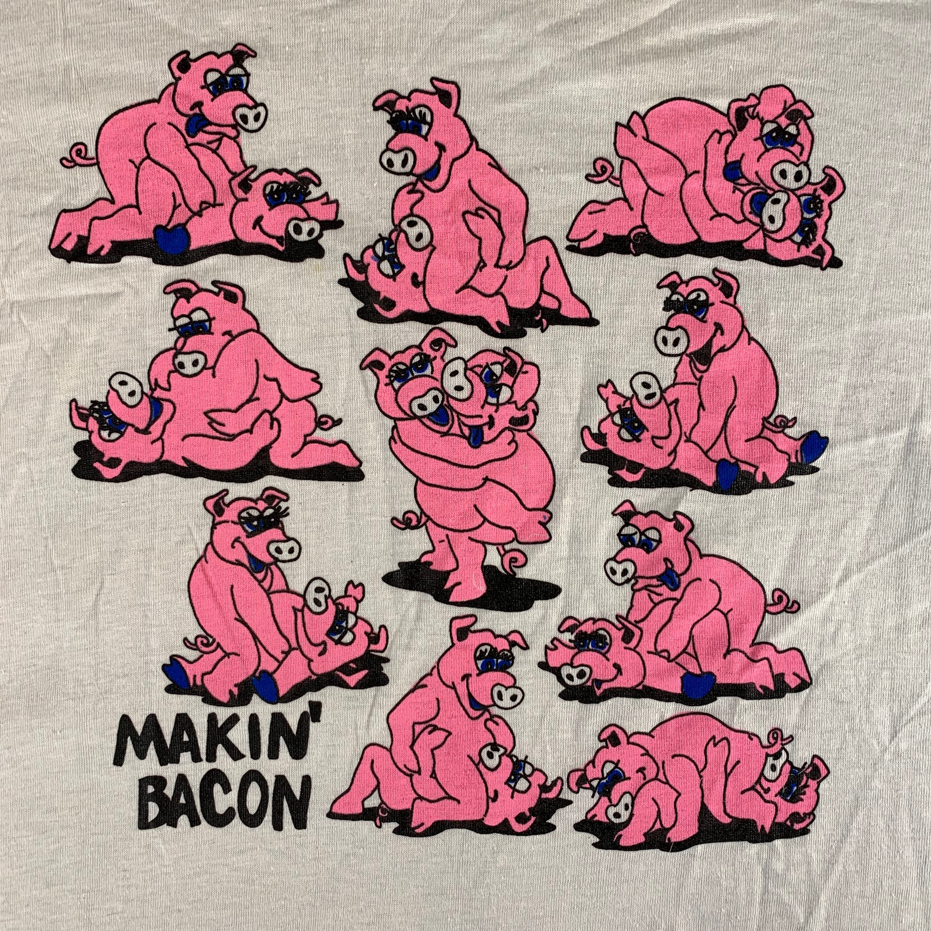 Vintage Makin Bacon Positions T Shirt jointcustodydc