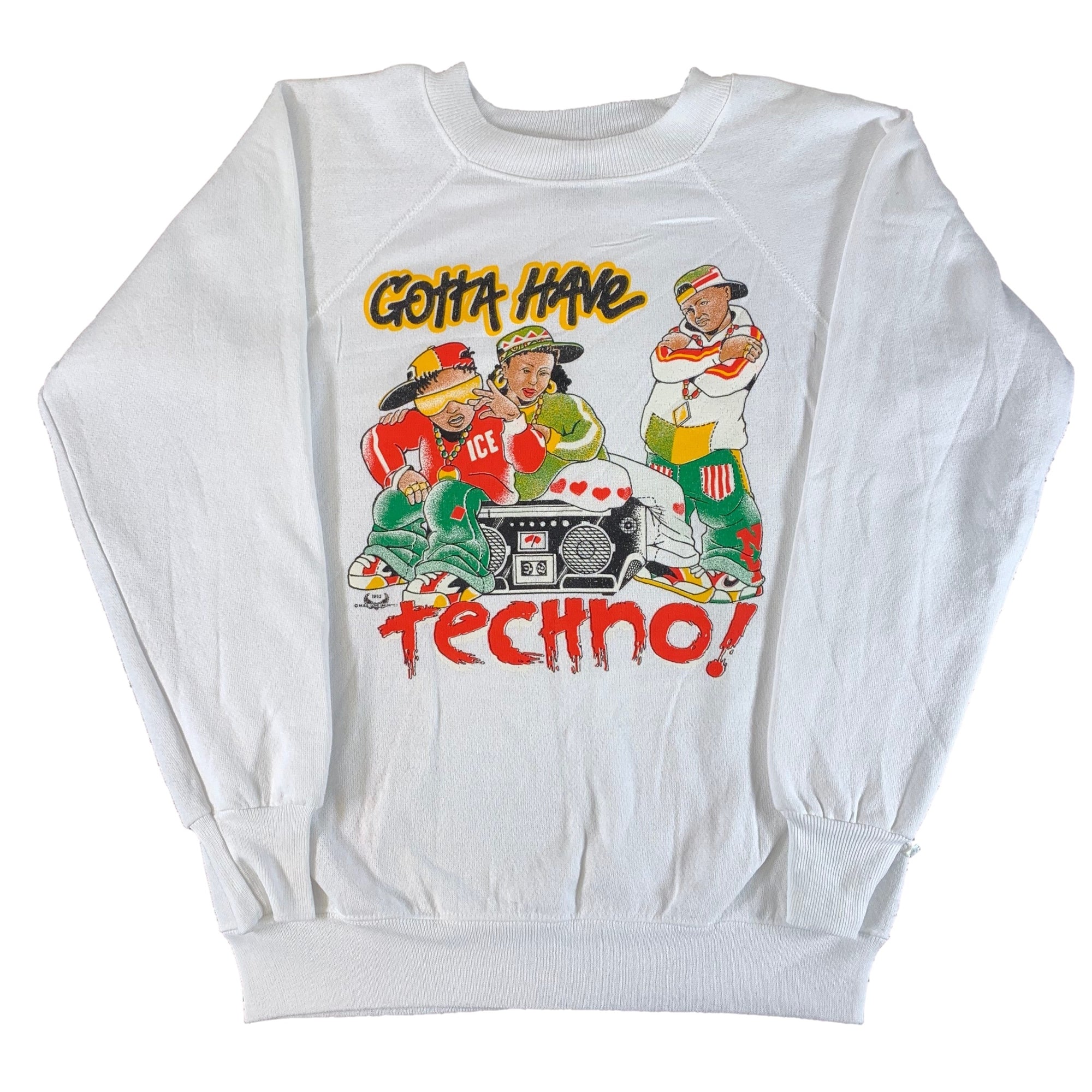 Vintage Gotta Have Techno "1992" Crewneck Sweatshirt - jointcustodydc