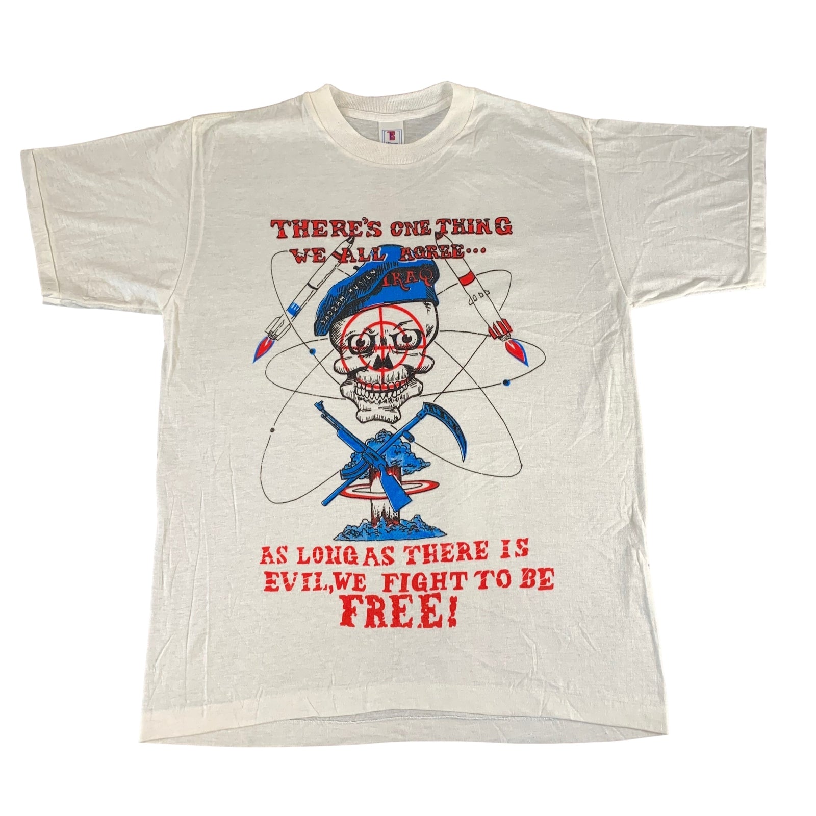 Vintage Iraq "There's One Thing We All Agree.." T-Shirt - jointcustodydc