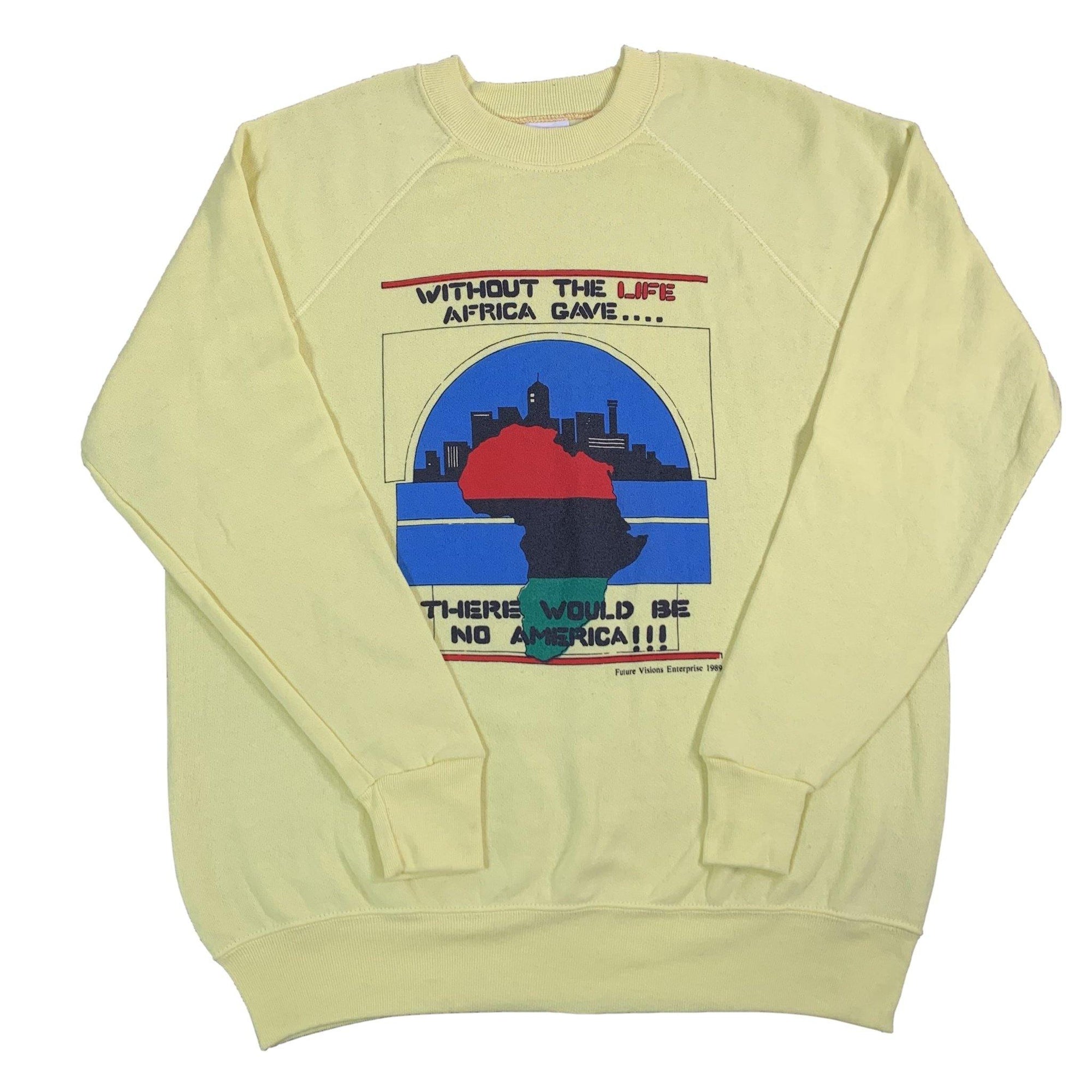 Vintage Africa "No America!" Crewneck Sweatshirt - jointcustodydc