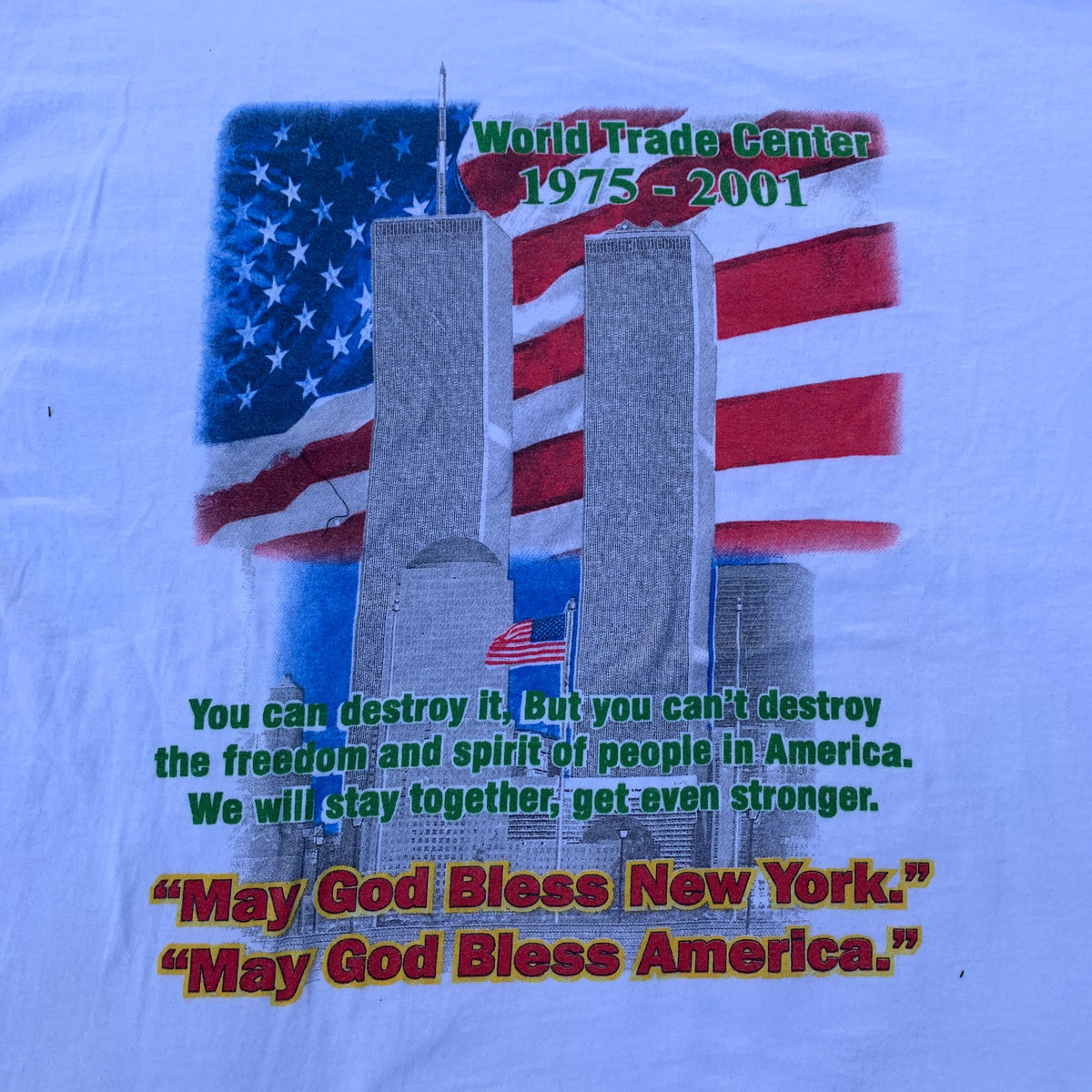 Vintage World Trade Center &quot;1975-2001&quot; T-Shirt - jointcustodydc