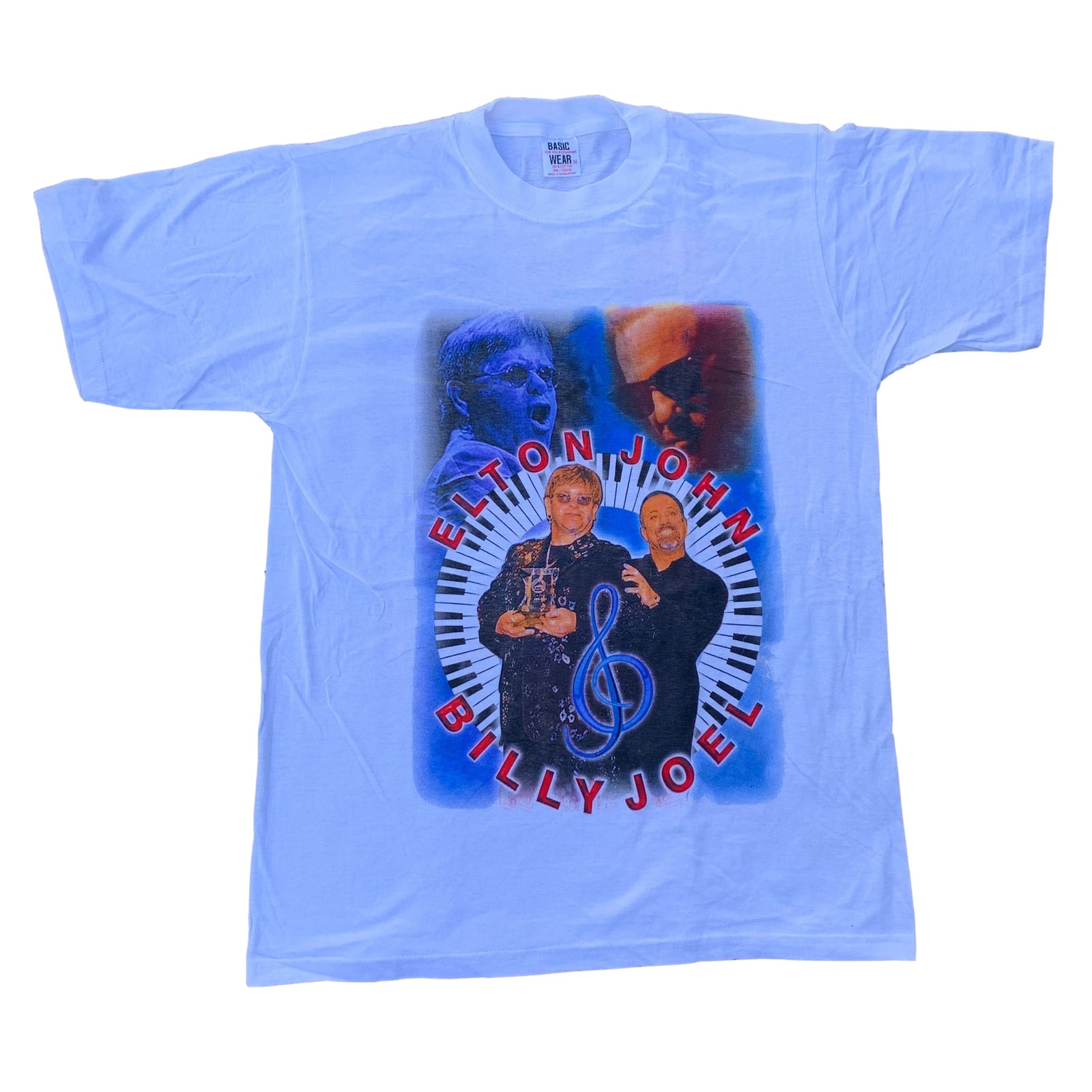 Vintage Elton John & Billy Joel "Face 2 Face" T-Shirt - jointcustodydc