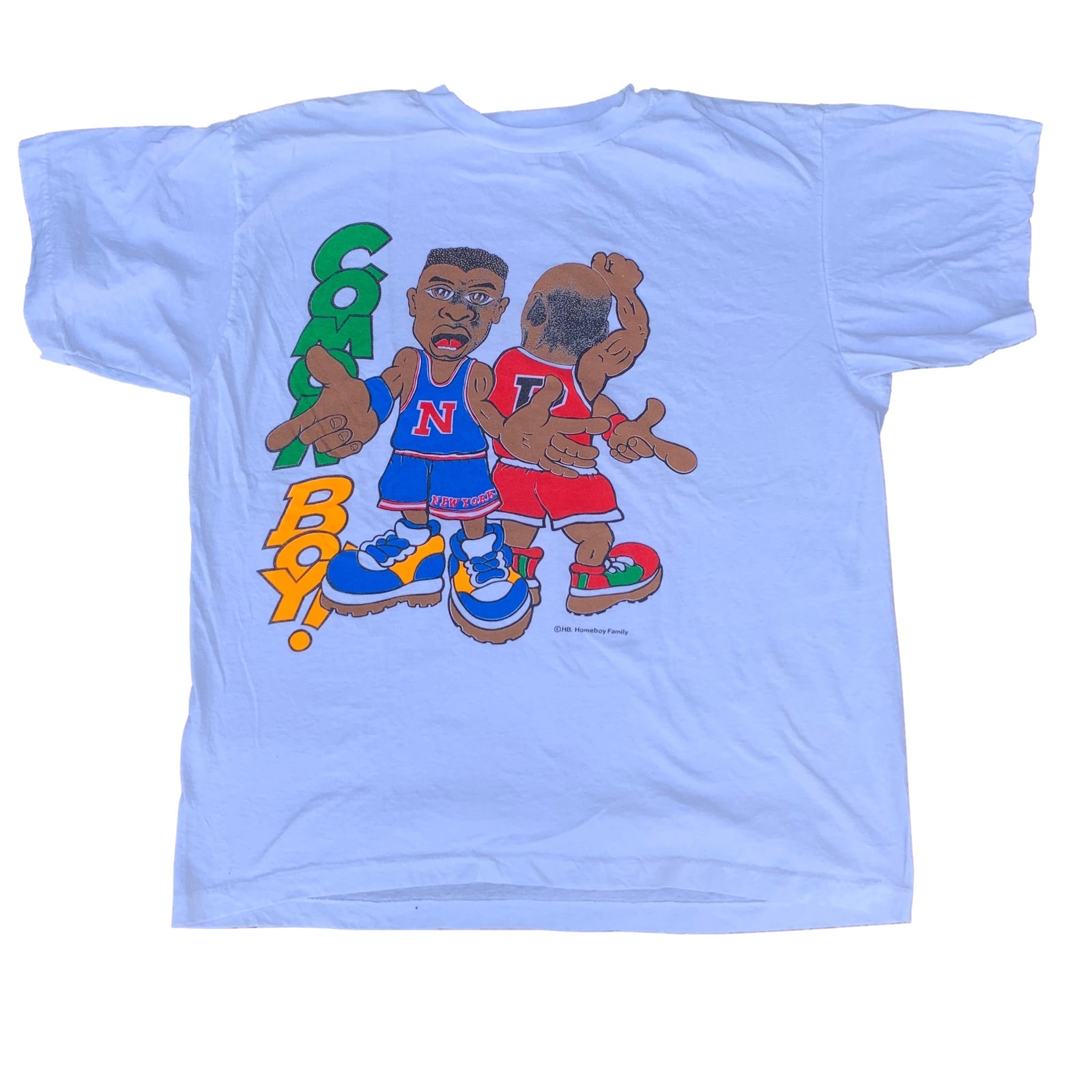 Vintage New York Knicks Chicago Bulls "Cmon Boy!" T-Shirt - jointcustodydc