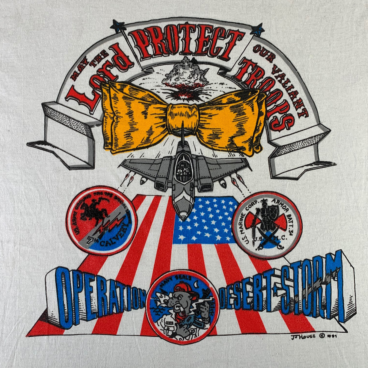 Vintage Protect Our Troops &quot;Desert Storm&quot; T-Shirt - jointcustodydc