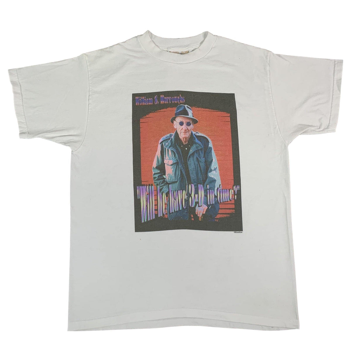 Vintage William Burroughs &quot;Will He Have 3-D In Time&quot; Exotica T-Shirt - jointcustodydc