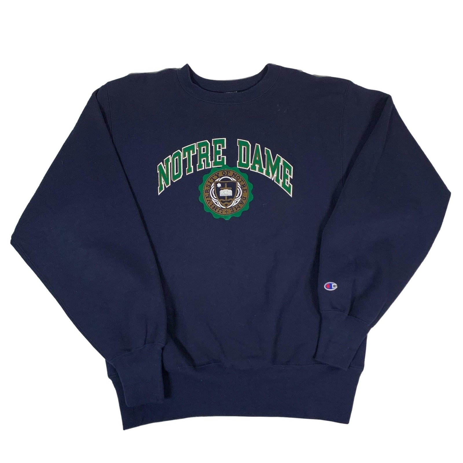 Vintage Champion Reverse Weave "Notre Dame" Crewneck Sweatshirt - jointcustodydc