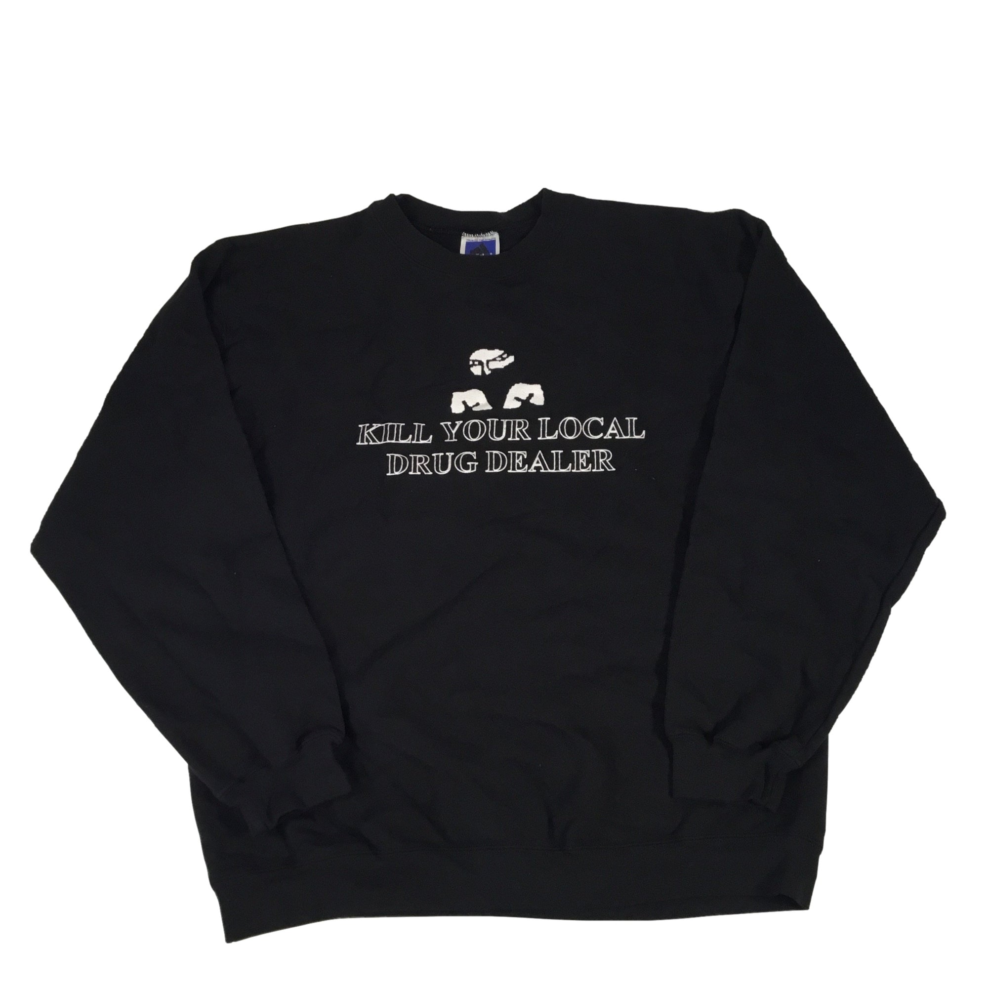 Vintage Straight Edge "Kill Your Local Drug Dealer" Crewneck Sweatshirt - jointcustodydc