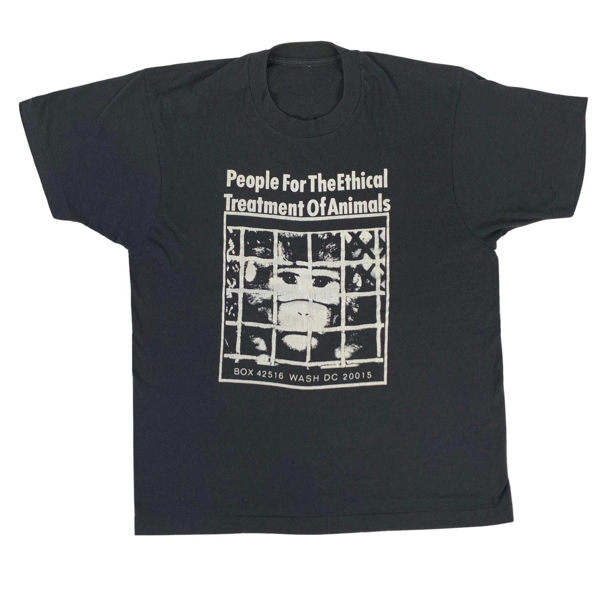 Vintage People For The Ethical Treatment Of Animals "Animal Liberation" T-Shirt - jointcustodydc