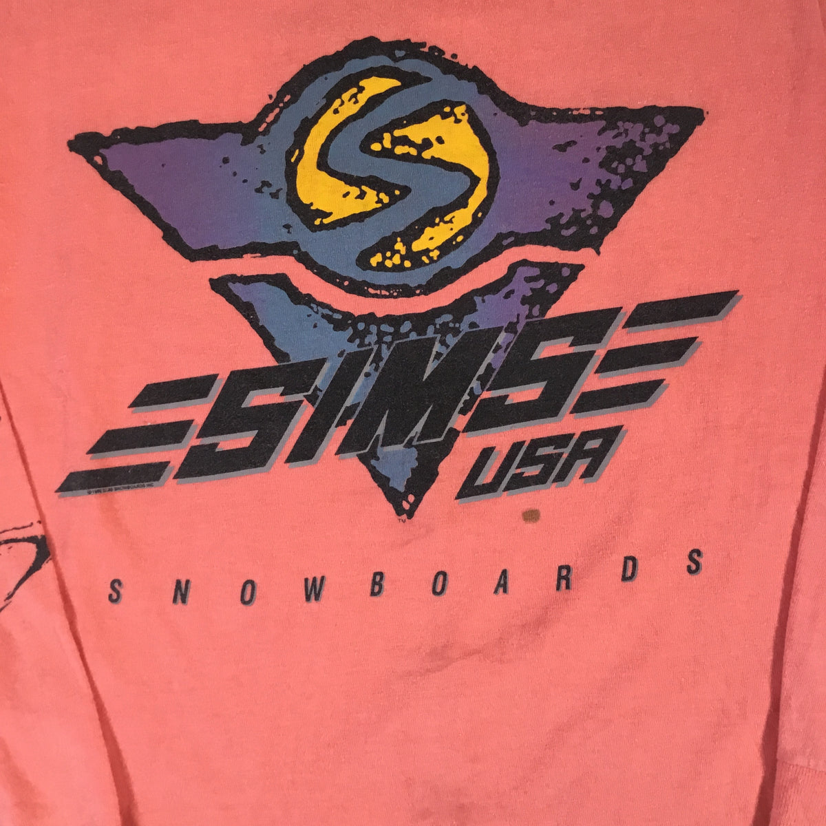 Vintage Sims USA &quot;Snowboards&quot; Long Sleeve Shirt - jointcustodydc