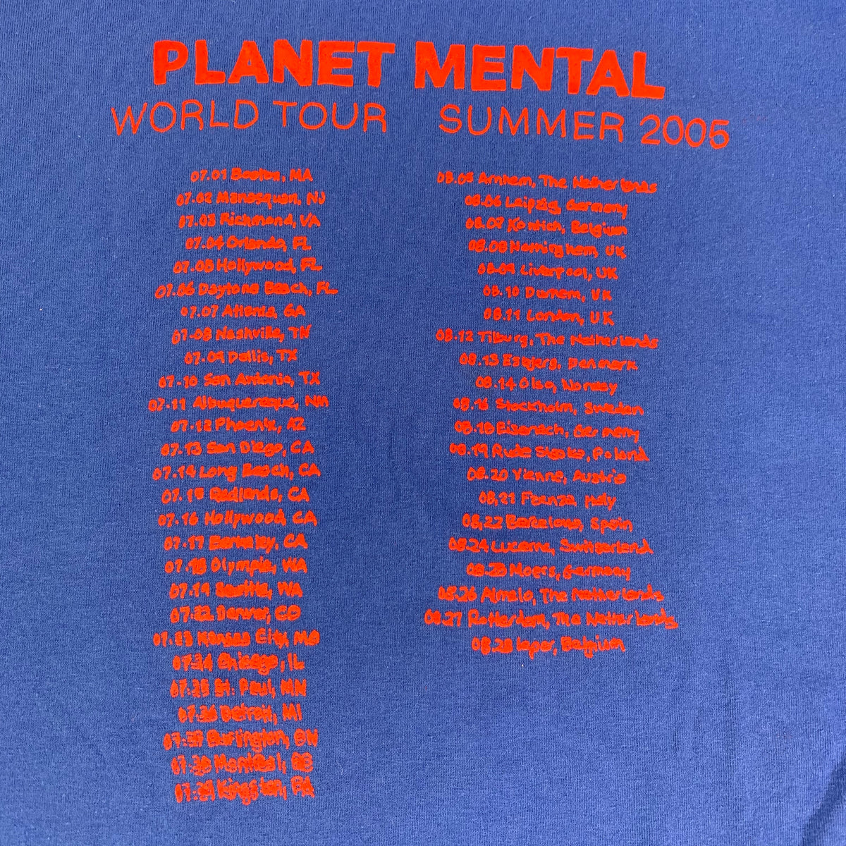 Vintage Mental &quot;Planet Mental&quot; T-Shirt - jointcustodydc