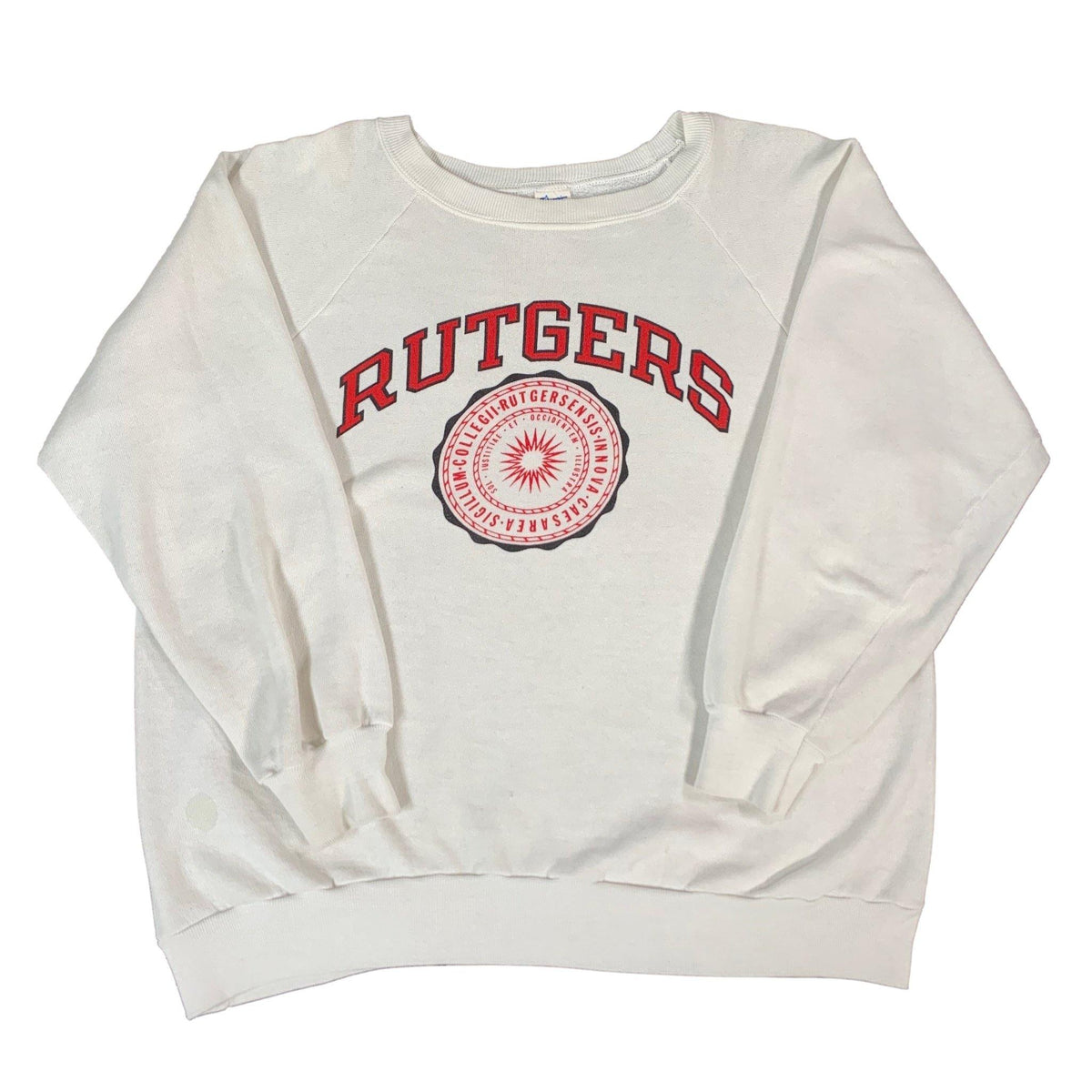 Vintage Champion Rutgers University &quot;Seal&quot; Crewneck Sweatshirt - jointcustodydc