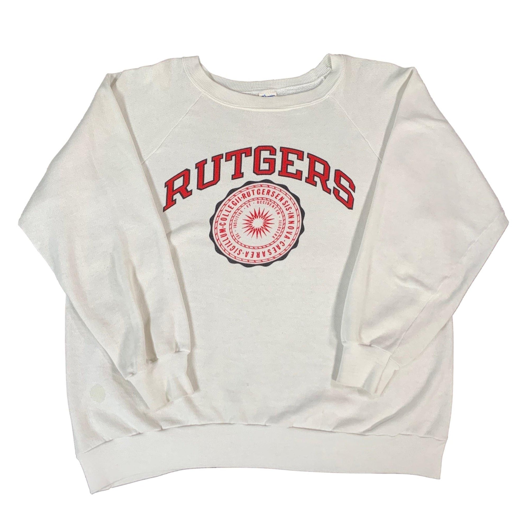 Vintage Champion Rutgers University "Seal" Crewneck Sweatshirt - jointcustodydc