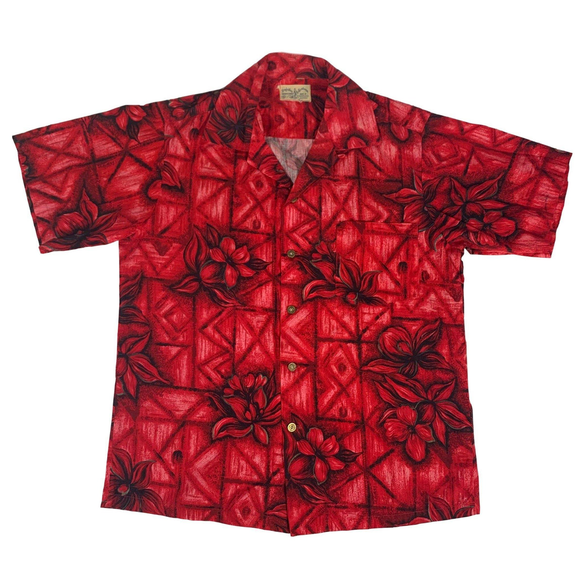 Vintage Surf Riders Sportswear &quot;Hawaiian&quot; Loop Collar Shirt - jointcustodydc