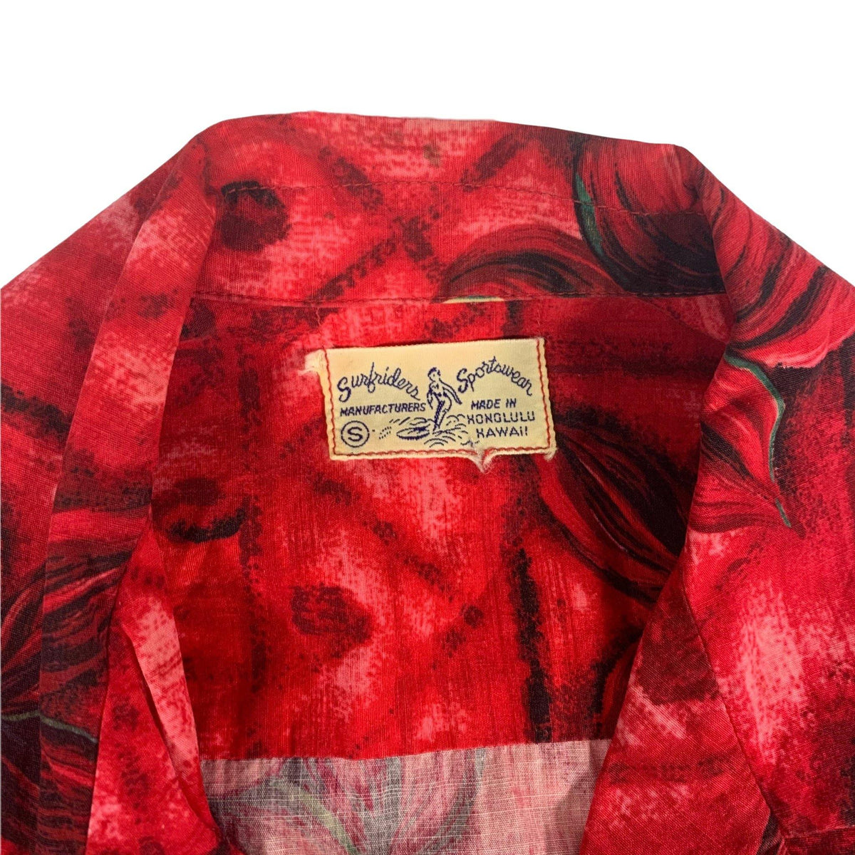 Vintage Surf Riders Sportswear &quot;Hawaiian&quot; Loop Collar Shirt - jointcustodydc