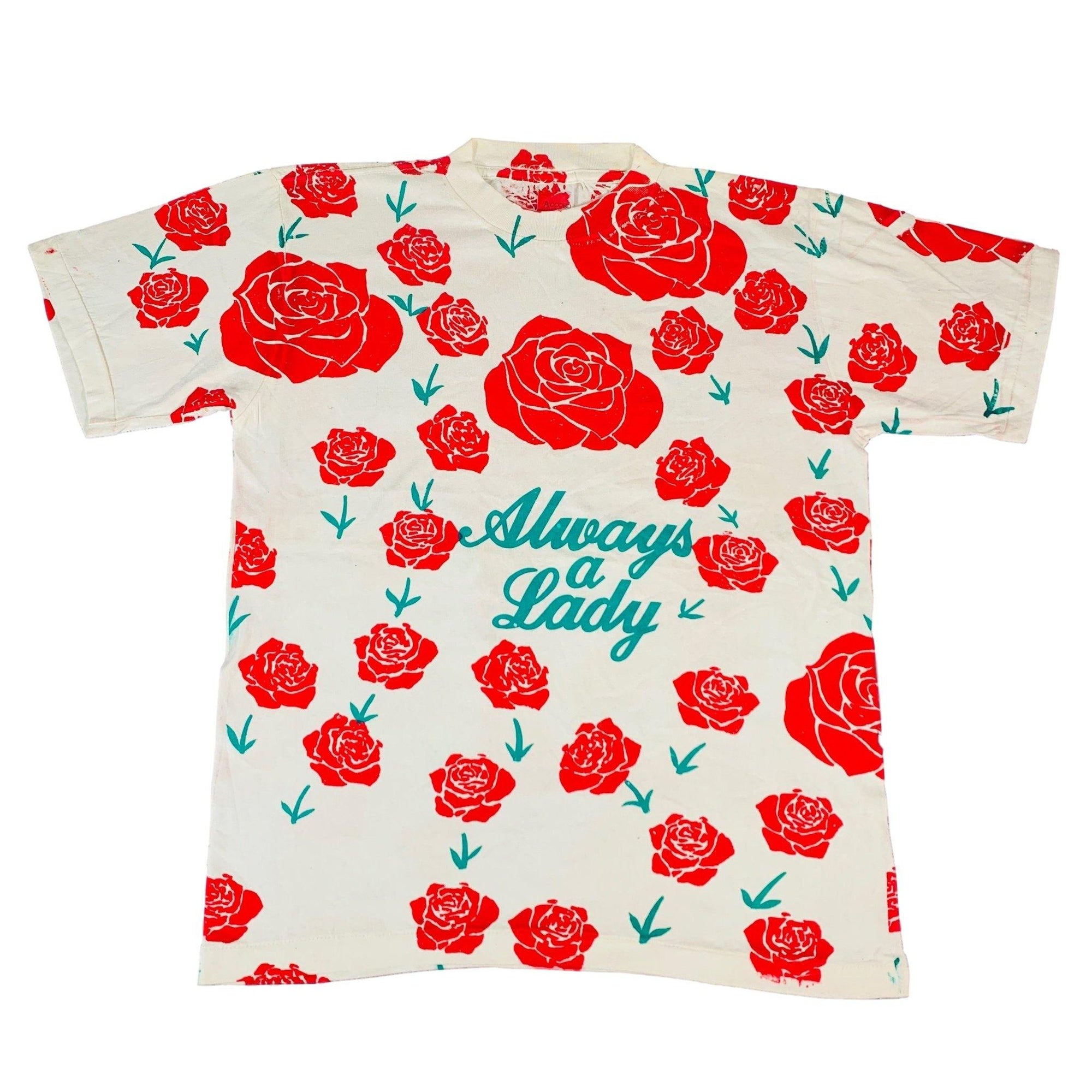Vintage Always A Lady "Roses" T-Shirt - jointcustodydc