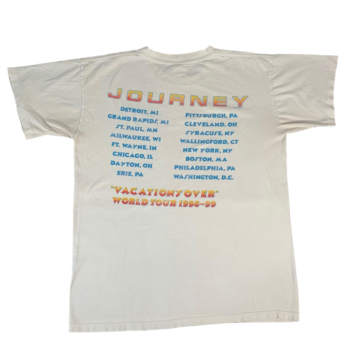 Vintage Journey &quot;Vacation&#39;s Over&quot; T-Shirt - jointcustodydc