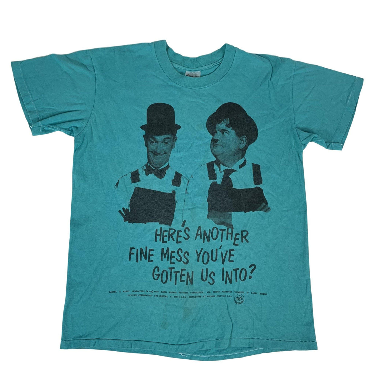 Vintage Laurel &amp; Hardy &quot;Here&#39;s Another Fine Mess&quot; T-Shirt - jointcustodydc