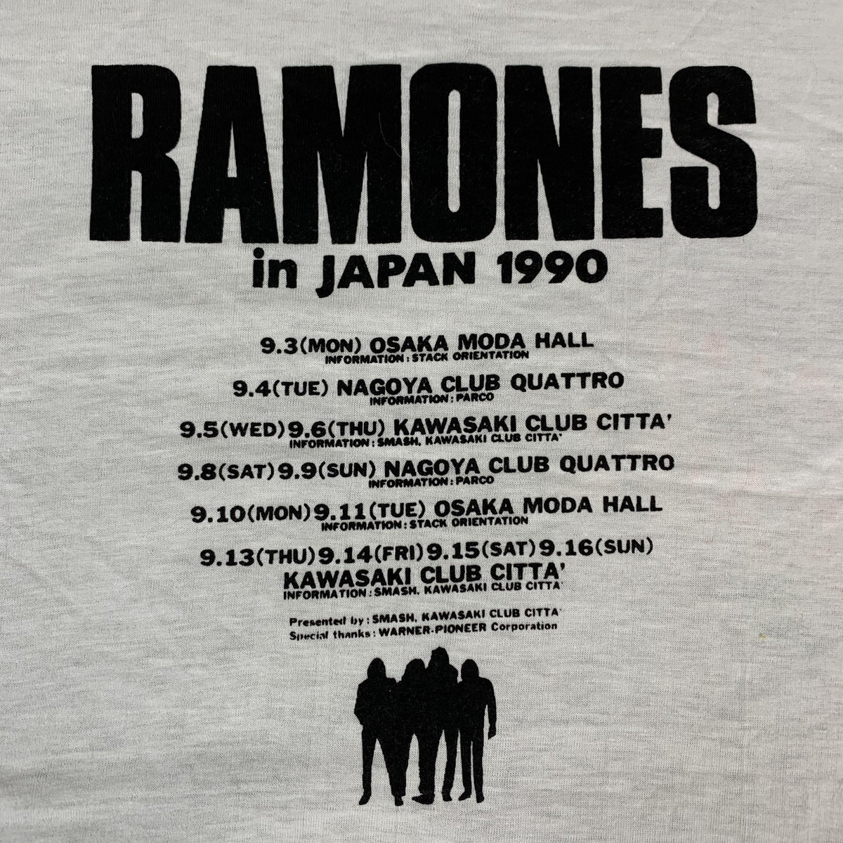 Vintage Ramones &quot;Brain Drain&quot; Japan Tour T-Shirt - jointcustodydc