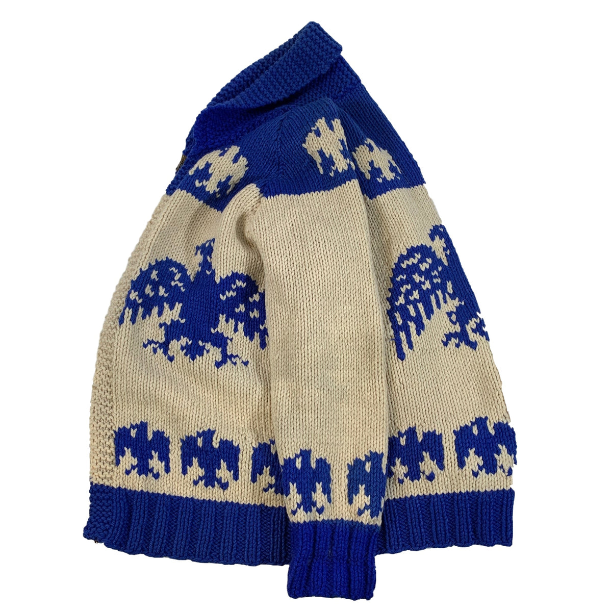 Vintage Hand Knit Cowichan &quot;Eagle&quot; Sweater - jointcustodydc
