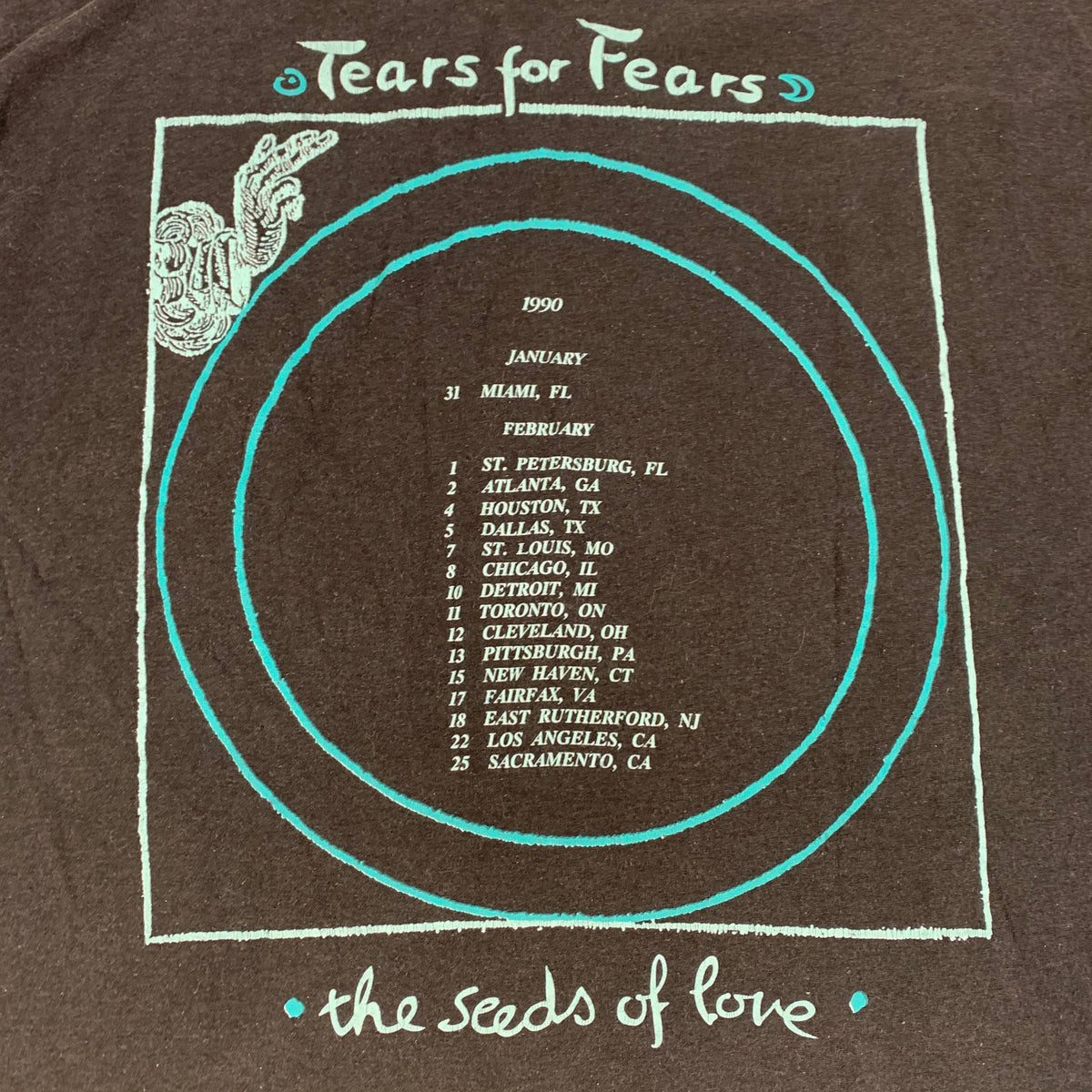 Vintage Tears For Fears &quot;Seeds Of Love&quot; T-Shirt - jointcustodydc