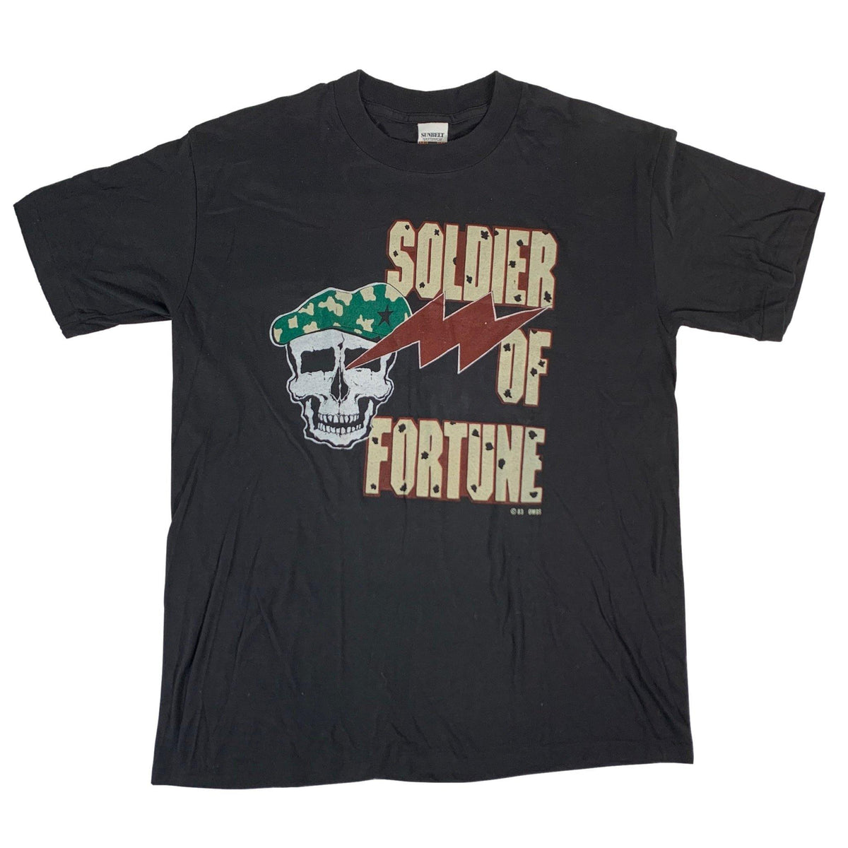 Vintage Soldiers Of Fortune &quot;1983&quot; T-Shirt - jointcustodydc