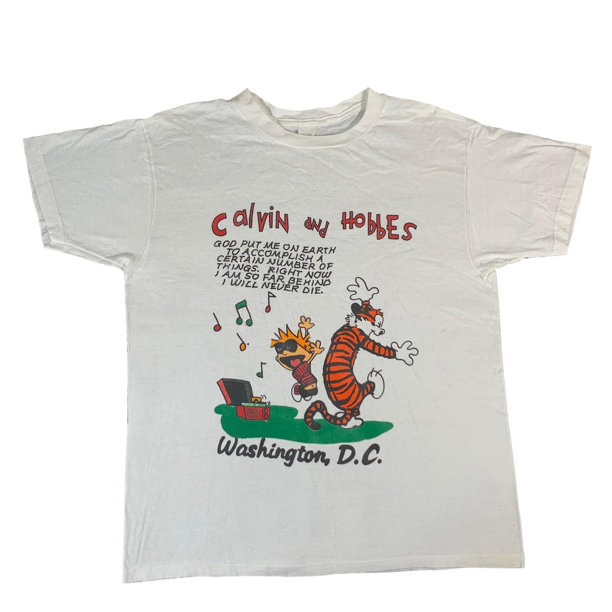 Vintage Calvin And Hobbes &quot;DC&quot; T-Shirt - jointcustodydc