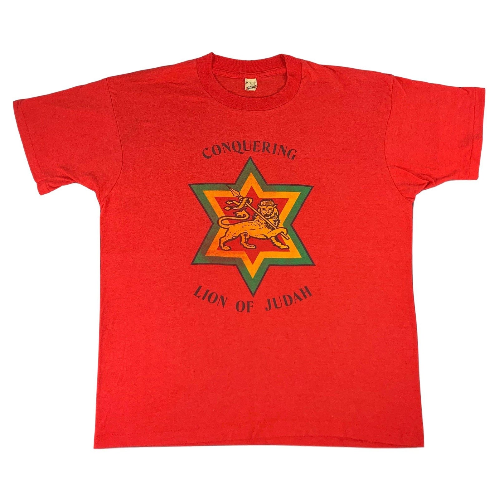 Vintage Lion Of Judah "Conquer" T-Shirt - jointcustodydc