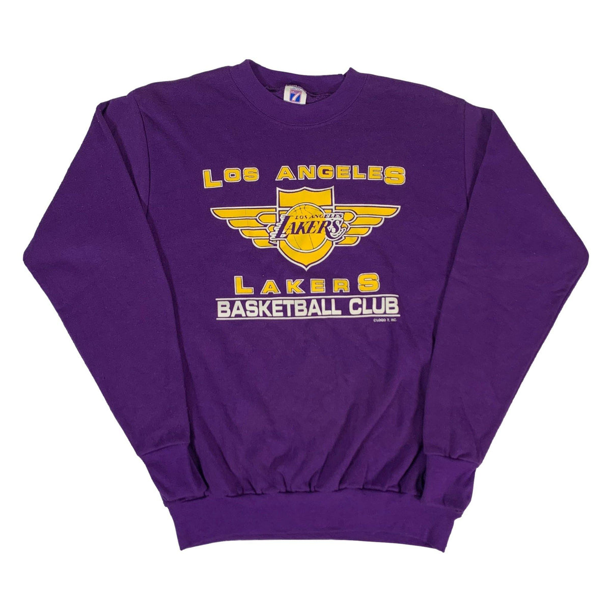 Vintage Los Angeles Lakers &quot;Basketball Club&quot; Crewneck Sweatshirt - jointcustodydc