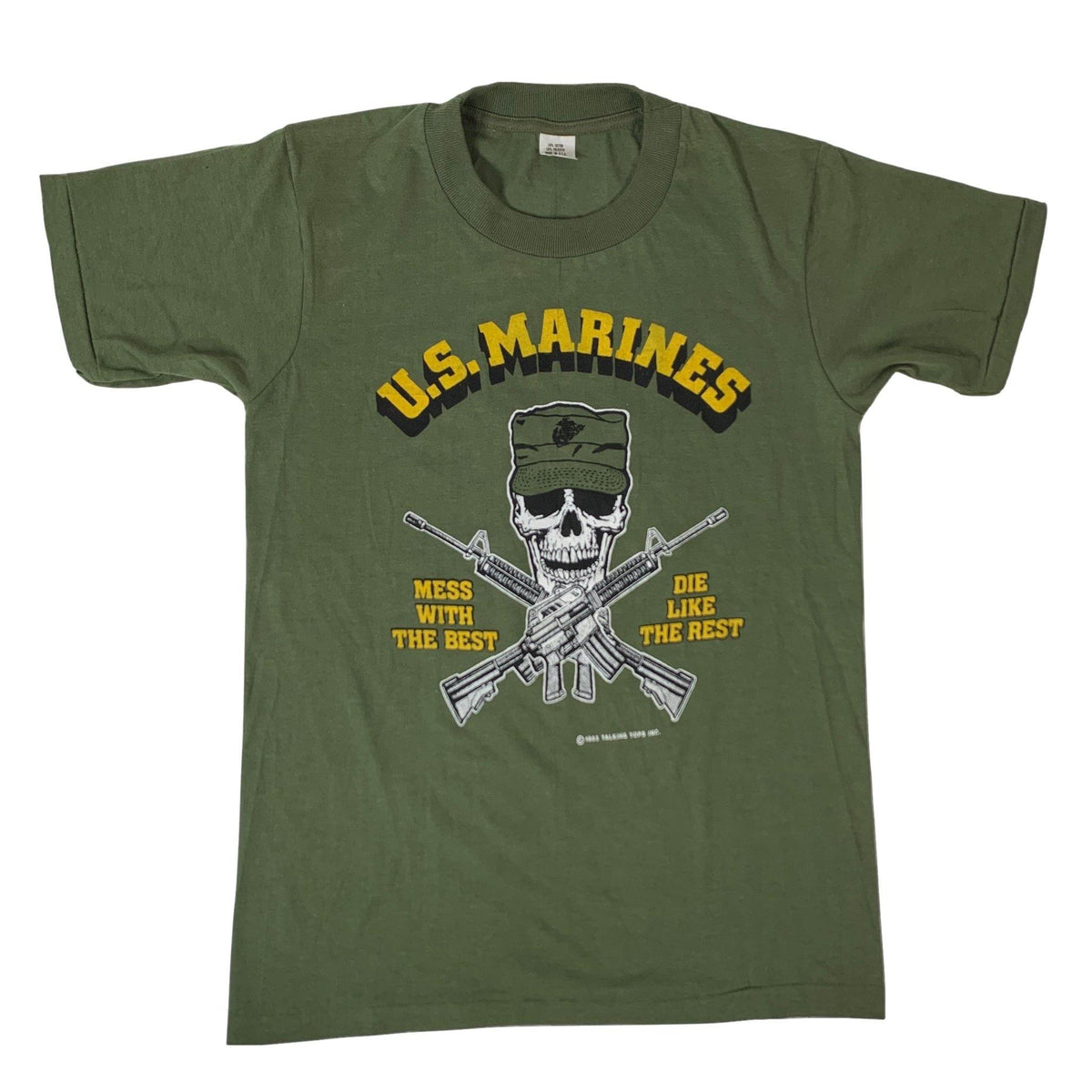 Vintage U.S. Marines &quot;Mess With The Best&quot; T-Shirt - jointcustodydc