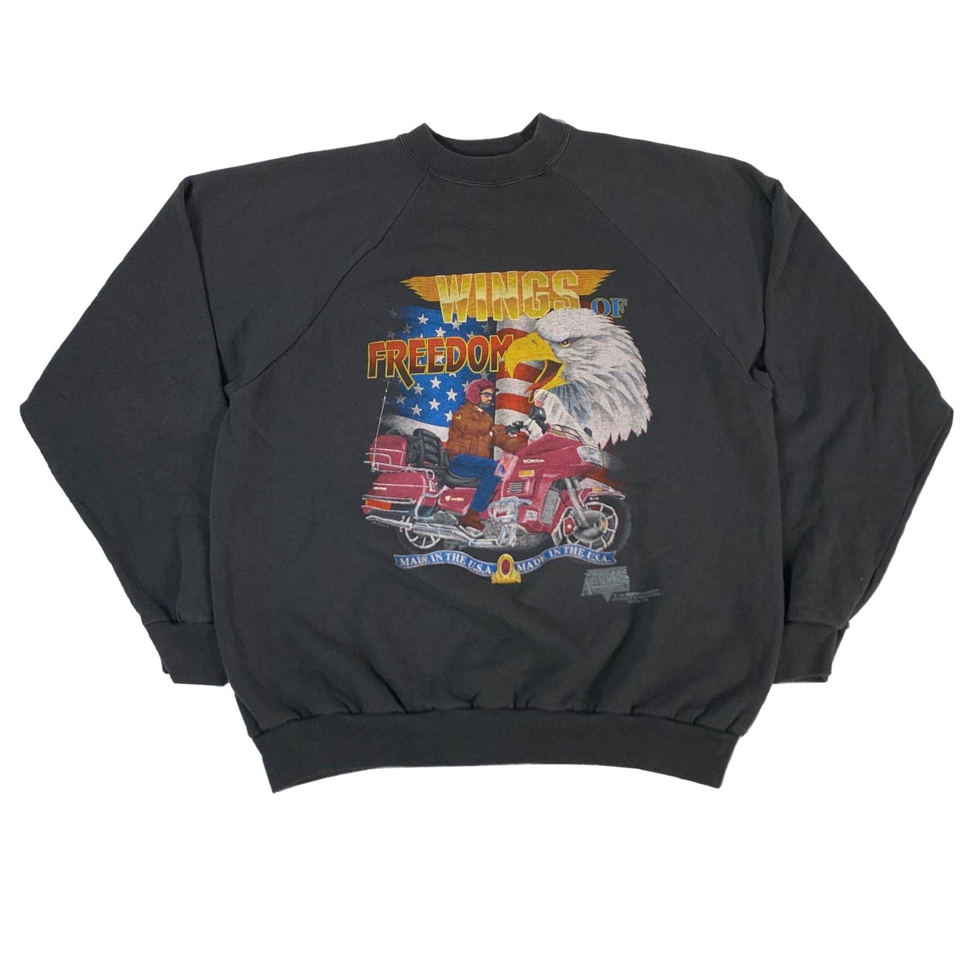 Vintage Wings Of Freedom "USA" Crewneck Sweatshirt - jointcustodydc