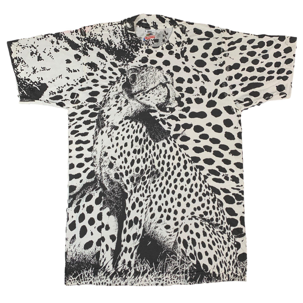 Vintage Cheetah &quot;All Over&quot; Print T-Shirt - jointcustodydc