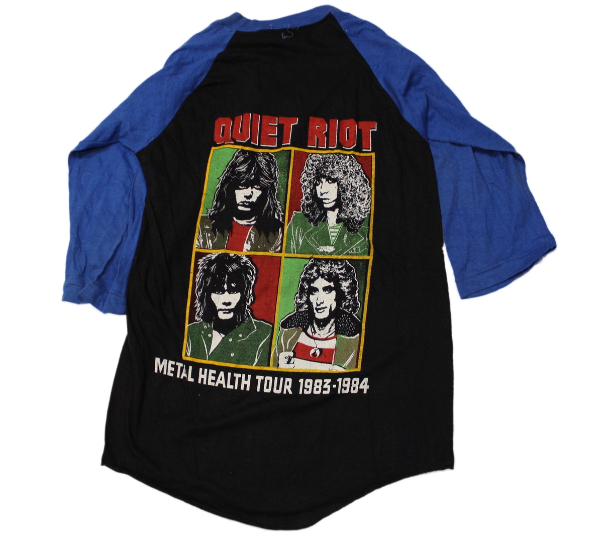 Vintage Quiet Riot &quot;Metal Health Tour&quot; Raglan T-Shirt - jointcustodydc