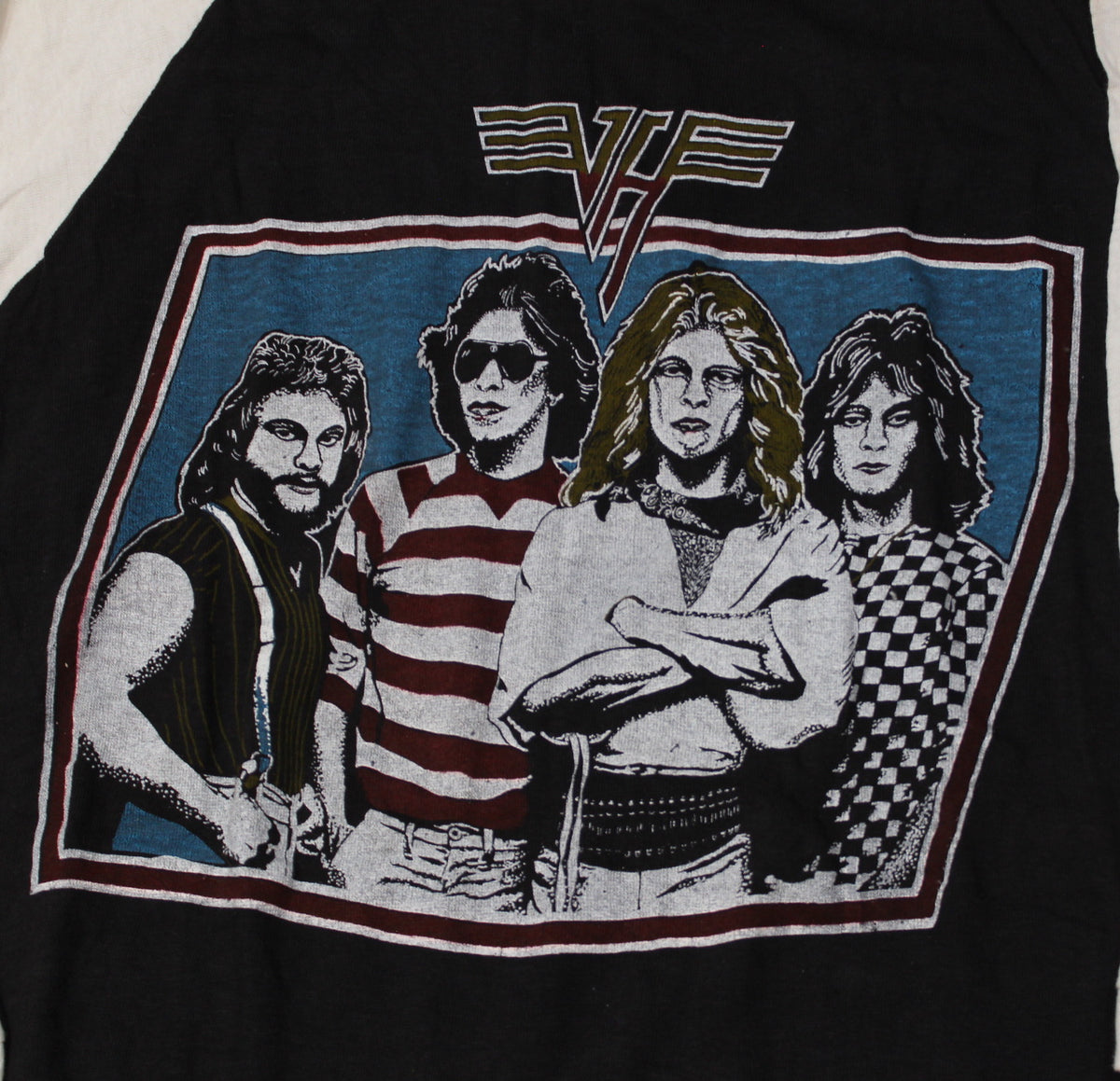 Vintage Van Halen &quot;Group Photo&quot; Raglan T-shirt - jointcustodydc