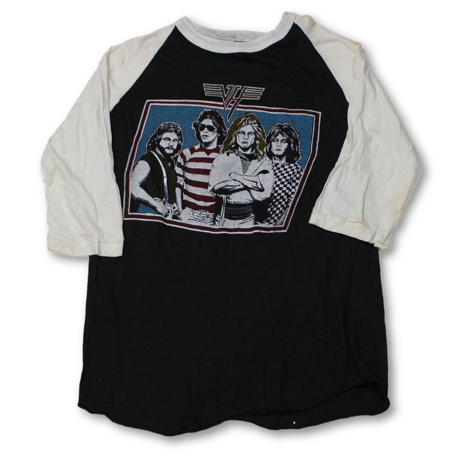 Vintage Van Halen "Group Photo" Raglan T-shirt - jointcustodydc