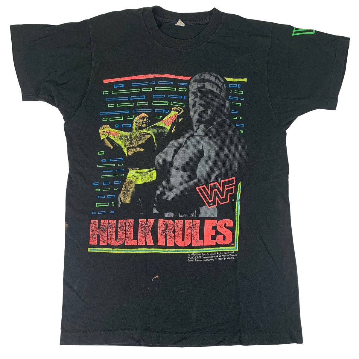 Vintage Hulk Hogan &quot;Hulk Rules&quot; T-Shirt - jointcustodydc