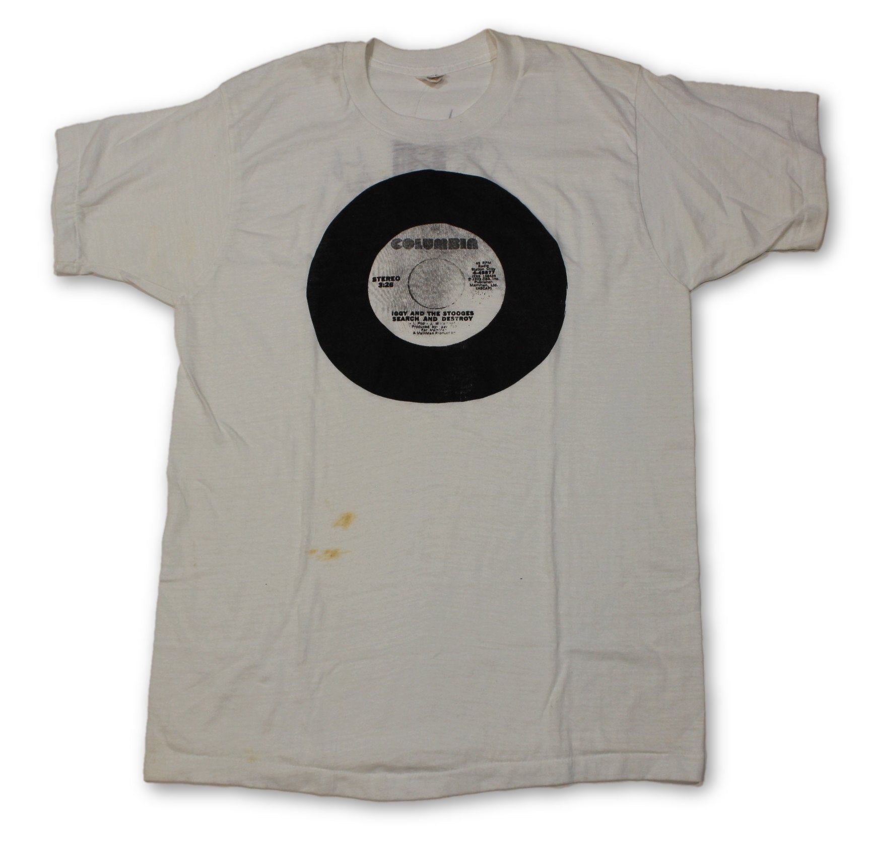 Vintage Iggy & The Stooges "Columbia Records" T-Shirt - jointcustodydc