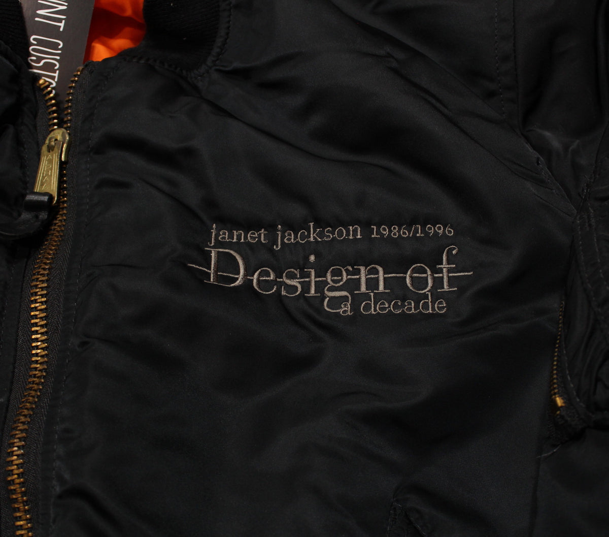 Vintage Janet Jackson &quot;Design of a Decade&quot; Bomber Jacket - jointcustodydc