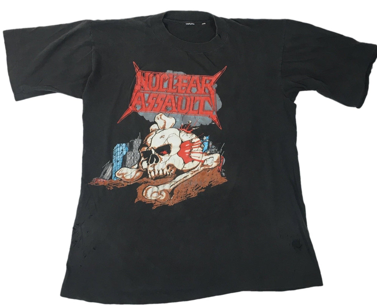 Vintage Nuclear Assault &quot;Road To Hell&quot; T-shirt 1989 - jointcustodydc